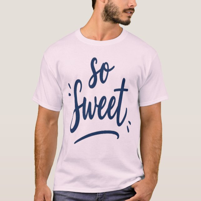 T-shirt Conception de calligraphie si douce   Conception p (Devant)