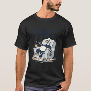 T-shirt Conception de canard paresseux drôle toute la jour