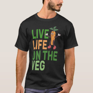 T-shirt Conception de carotte à base de plante drôle avec