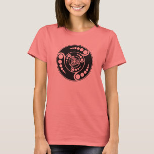 T-shirt Conception de cercles de culture d'UFO