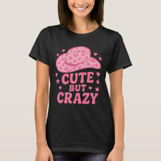 T-shirt Conception de chapeau de cowgirl rose mignon mais
