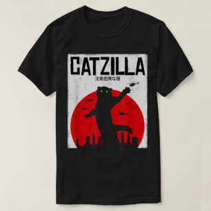T-shirt Conception de chat Kaiju drôle Catzilla