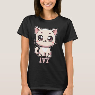 T-shirt Conception de chat Kitty mignon Ivy pour les fille