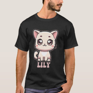 T-shirt Conception de chat Kitty mignon pour les filles no