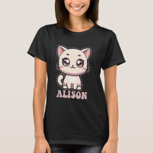 T-shirt Conception de chat Kitty mignon pour les filles no