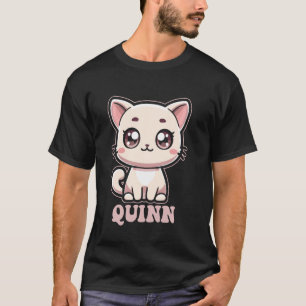 T-shirt Conception de chat Kitty mignon Quinn pour les fil