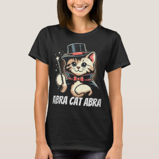 T-shirt Conception de chat magique adorable Abracatabra