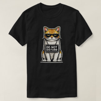 T-shirt Conception de chat minimal Ne pas déranger