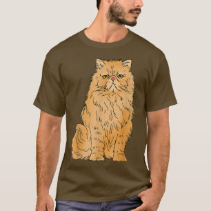 T-shirt Conception de chat persan Laissez-moi tranquille C