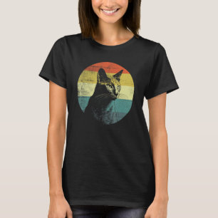 T-shirt Conception de chat rétro bleu russe