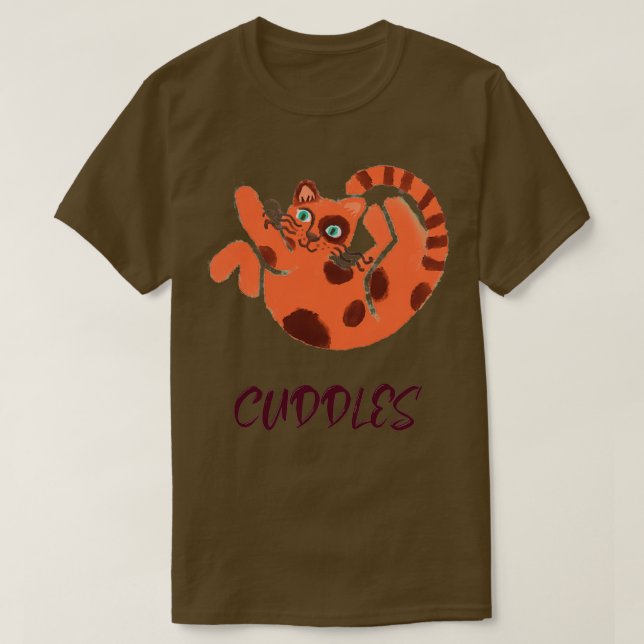 T-shirt Conception de chats de curling (Design devant)