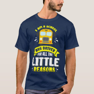 T-shirt Conception de chauffeur d'autobus scolaire Conduct