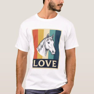 T-shirt Conception de chemise avec gravure rétro sur l'amo