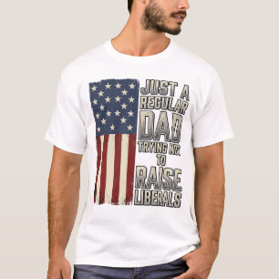 T-shirt Conception de chemise de citation de drapeau vinta