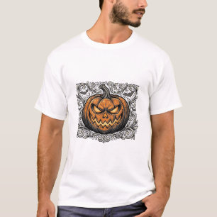 T-shirt Conception de chemise de citrouille Halloween Grav