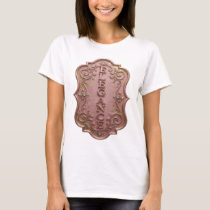 T-shirt Conception de chemise élégance argentée iconique