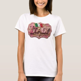 T-shirt Conception de chemise en or Edgy ITALY