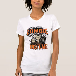 T-shirt Conception de chemise Halloween Costume Zombie Vin