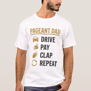 T-shirt Conception de chemise Papa du concours de beauté C