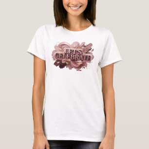 T-shirt Conception de chemise rouge classique LET'S CELEBR