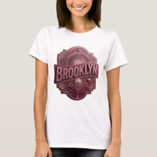 T-shirt Conception de chemise violette Sharp BROOKLYN