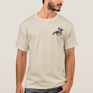 T-shirt Conception de cheval minimaliste avec logo