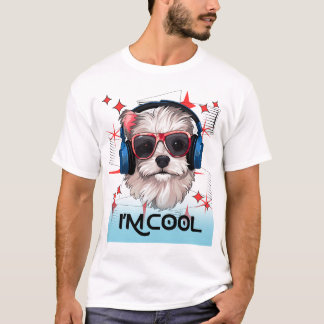 T-shirt conception de chien