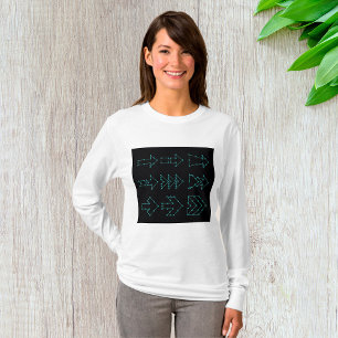 T-shirt Conception de circuit de flèche de technologie fut