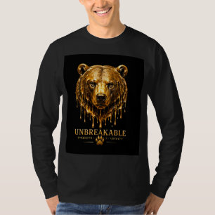 T-shirt Conception de citation de force incassable d'ours