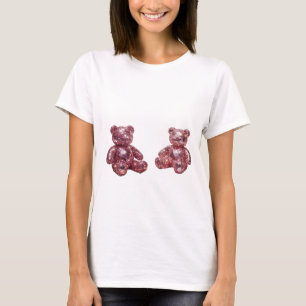 T-shirt Conception de citation de nounours en diamant arge