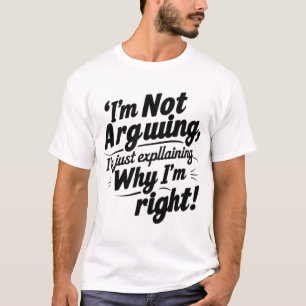 T-shirt Conception de citation drôle – Je ne discute pas, 
