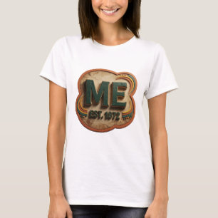 T-shirt Conception de citation frappante Green ME EST 1972
