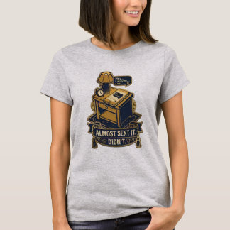 T-shirt Conception de citation identifiable « Presque envo