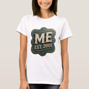 T-shirt Conception de citation Sharp Gold ME EST 2001