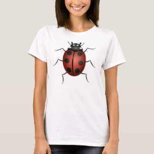 T-shirt Conception de coccinelle insecte