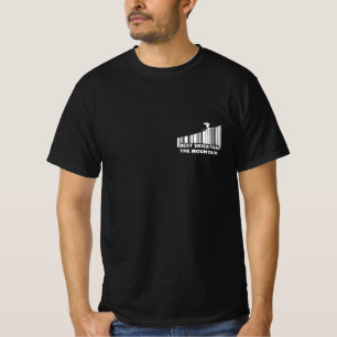 T-shirt Conception de code-barres cool Meilleur skieur sur