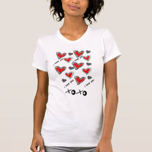 T-shirt CONCEPTION de COEUR de xoxo