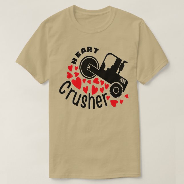 T-SHIRT CONCEPTION DE COEURS CRUSHER POUR LA JOURNÉE VALEN (Design devant)