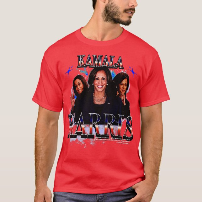 T-shirt Conception de contrefaçon de Kamala (Devant)