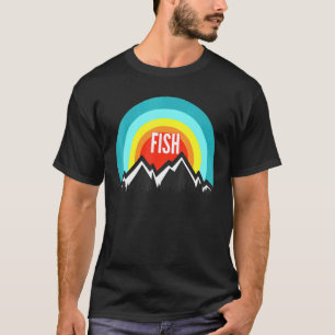 T-shirt Conception de coucher de soleil rétro vintage de p