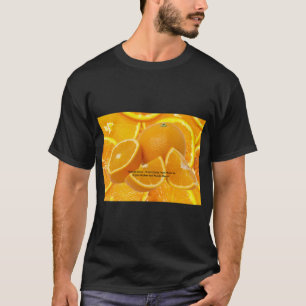T-shirt Conception de couleur orange - Énergie vibrante