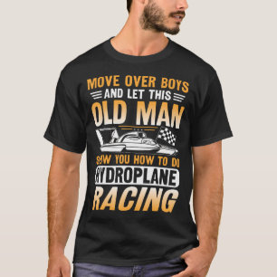 T-shirt Conception de course de bateau hydroplane pour un