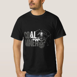T-SHIRT CONCEPTION DE CRÂNE DE MINEUR DE CHARBON