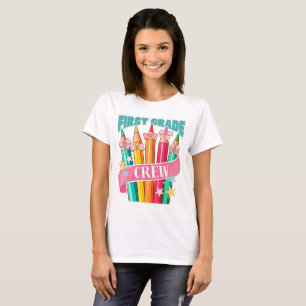 T-shirt Conception de crayons pour élèves de première anné