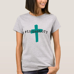 T-shirt #Conception de croix TrueStory