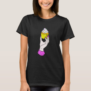 T-shirt Conception De Cupcake Pour L'Équipe De Cuisson Et