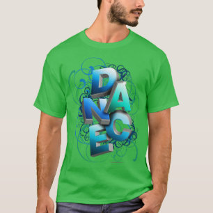 T-shirt Conception de danse et de ballet typographique 3D