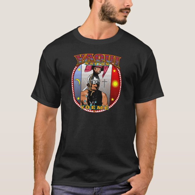 T-shirt Conception de danseur de cerfs communs de Yaqui (Devant)