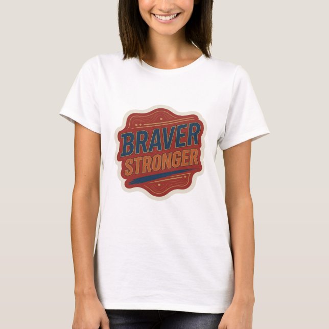 T-shirt Conception de déclaration Bleu CRISP PLUS FORT (Devant)