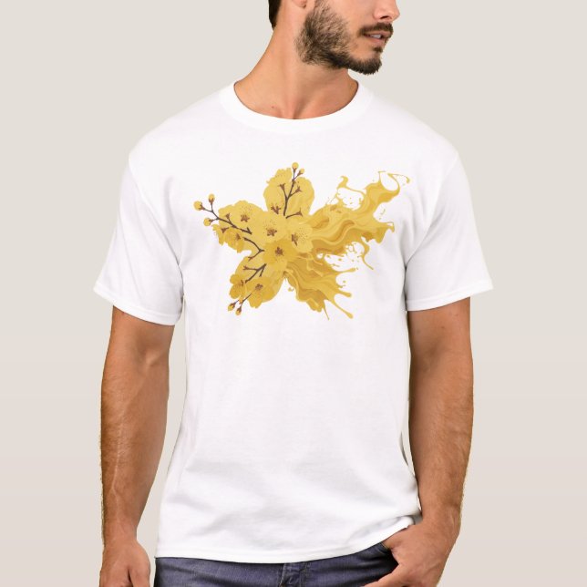 T-shirt Conception de déclaration de FLEUR ABSTRAITE conte (Devant)